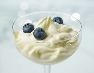 Image showing whipped mascarpone cream cheese dessert