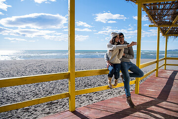 Image showing Gorgeous couple taking Selfie picture