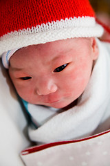 Image showing Newborn asian baby