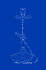 Image showing 3d model of hookah