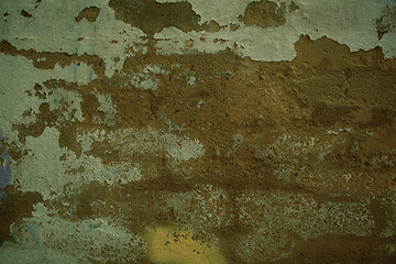 Image showing Grunge weathered plaster on an old wall