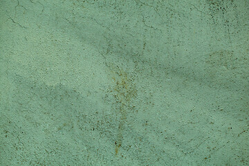 Image showing Dingy green vintage style cement wall texture