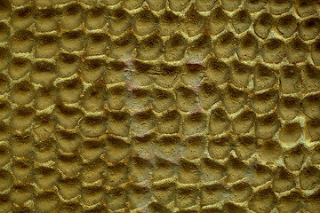 Image showing Concrete wall abstract honeycomb pattern