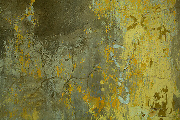 Image showing Background texture of cracked concrete wall