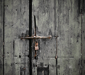 Image showing Old Barn Door