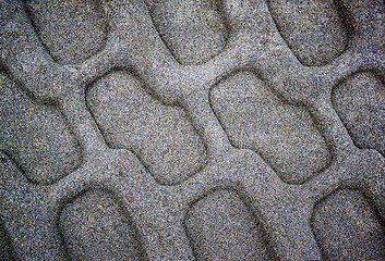 Image showing Tire Tracks on Sand