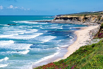 Image showing Lagoon of Praia do Matadouro, Portugal