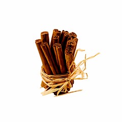 Image showing Bunch of Cinnamon Sticks