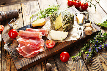 Image showing italian antipasto