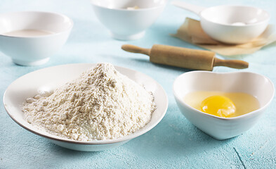 Image showing Baking ingredients 