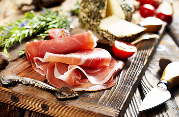 Image showing italian antipasto