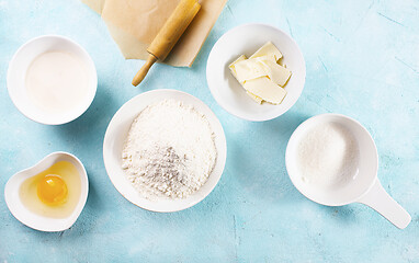 Image showing Baking ingredients 