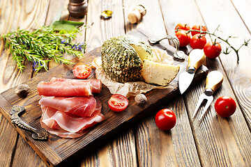 Image showing italian antipasto