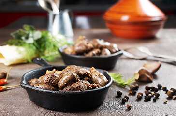 Image showing fried chicken hearts