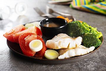 Image showing fish with vegetables