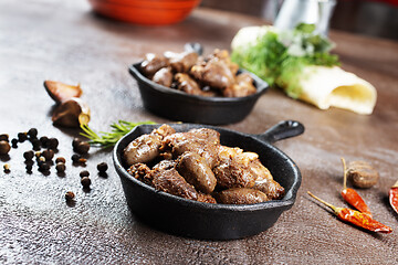 Image showing fried chicken hearts