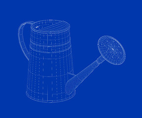 Image showing 3d model of watering can