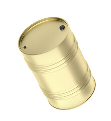 Image showing Fuel drum in gold color 