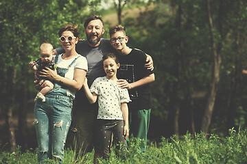 Image showing hipster family portrait