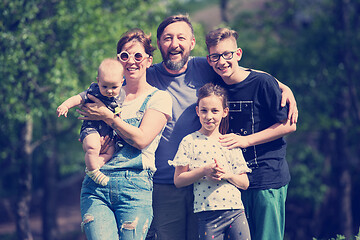 Image showing hipster family portrait