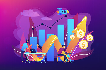 Image showing Sales growth concept vector illustration.