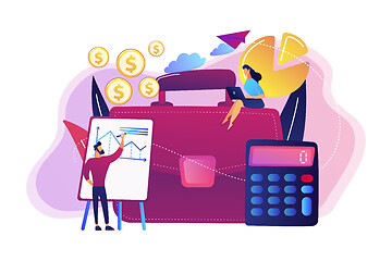 Image showing Accounting concept vector illustration.