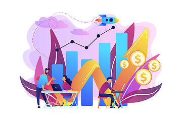 Image showing Sales growth concept vector illustration.