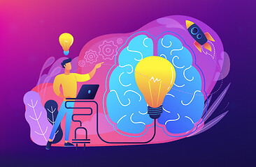 Image showing Brainstorm concept vector illustration.