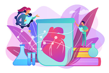 Image showing Lab-grown organs concept vector illustration.