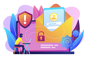 Image showing Malware computer virus concept vector illustration.