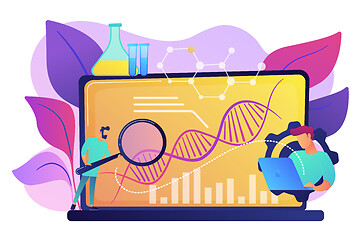 Image showing Biotechnology concept vector illustration.