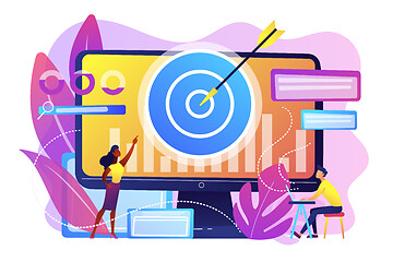 Image showing Remarketing strategy concept vector illustration.