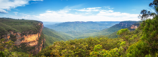 Image showing the Blue Mountains Australia panorama