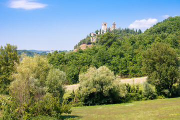 Image showing historic church on a hill, Marche Italy