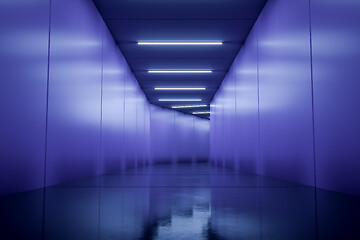 Image showing A typical underground corridor background