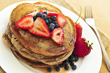 Image showing Stack of pancakes