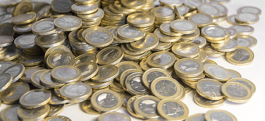 Image showing lots of euro coins