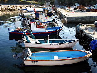 Image showing Fishing boats. Pomos. Cyprus