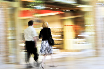 Image showing Shopping in a mall