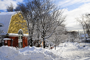 Image showing Winter street