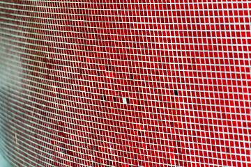 Image showing red tiles background