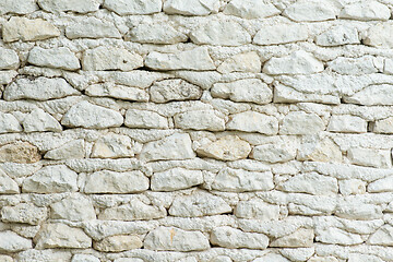 Image showing white stone wall backgrond