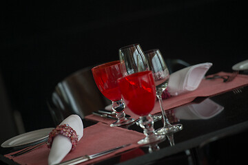 Image showing table setting at restaurant