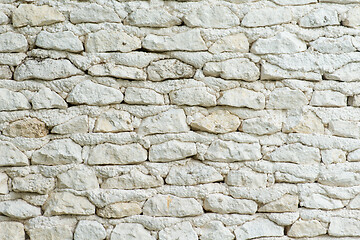 Image showing white stone wall backgrond