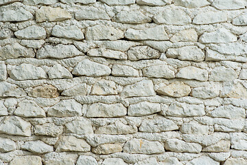 Image showing white stone wall backgrond