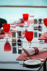 Image showing table setting at restaurant