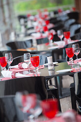 Image showing table setting at restaurant