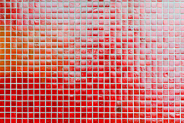 Image showing red tiles background