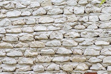 Image showing white stone wall backgrond