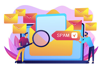 Image showing Spam concept vector illustration.
